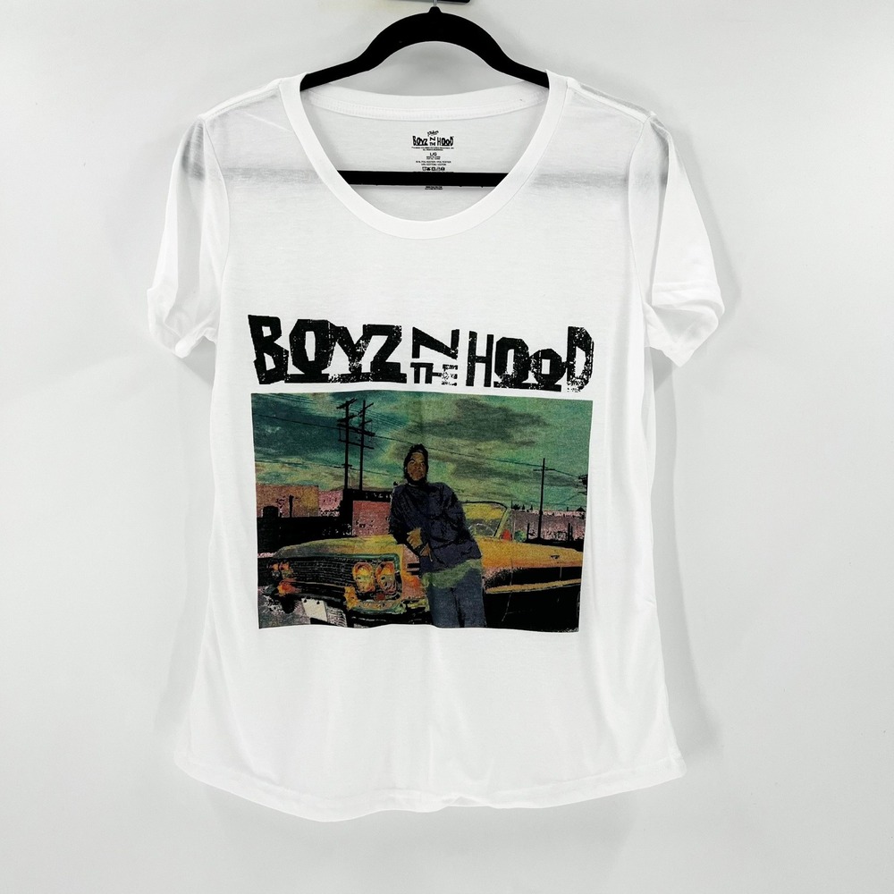 NWOT Boyz N The Hood T-Shirt Movie Graphic Print White Womens‎ Large L